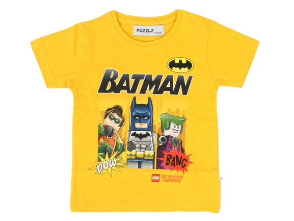 تیشرت پسرانه طرح لگو بتمن پازل puzzle