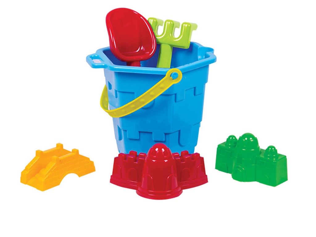 اسباب بازی سطل مخصوص ساخت قلعه شنی با وسایل شن بازی