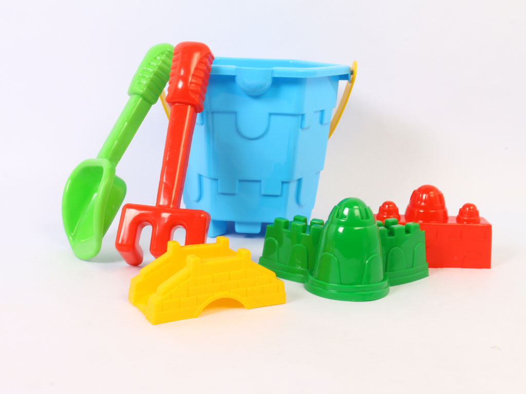 اسباب بازی سطل مخصوص ساخت قلعه شنی با وسایل شن بازی