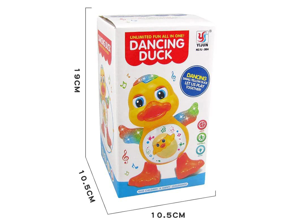 اردک رقاص موزیکال و چراغدار اسباب بازی