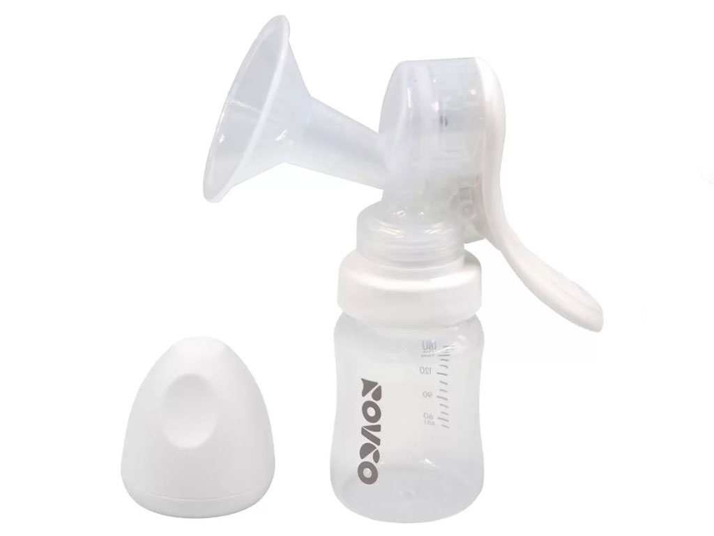 شیردوش دستی همراه با شیشه شیر 180 میلی لیتری ریکانگ Rikang