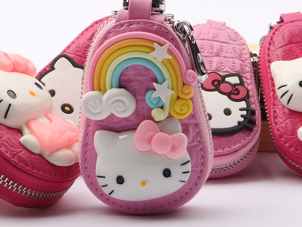 جاکلیدی و کیف هندزفری هلوکیتی Hello Kitty