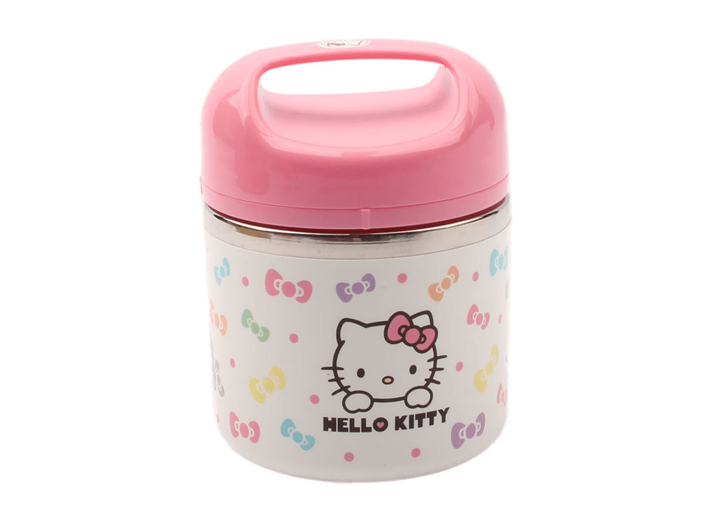 ظرف غذای استیل یک طبقه هلوکیتی Hello Kitty