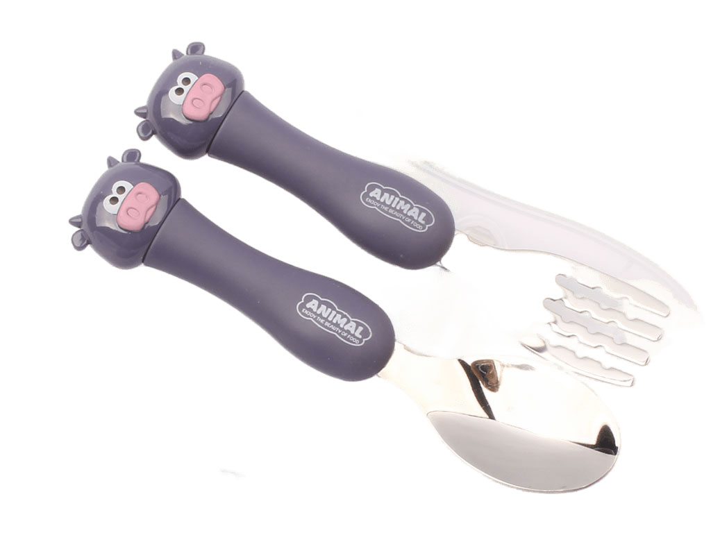 ست قاشق و چنگال کودک طرح گاو (اورجینال)