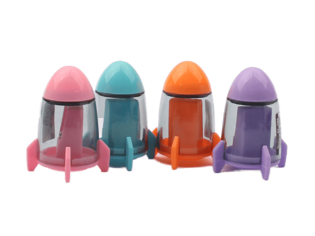 پاک کن و تراش مخزن دار طرح موشک