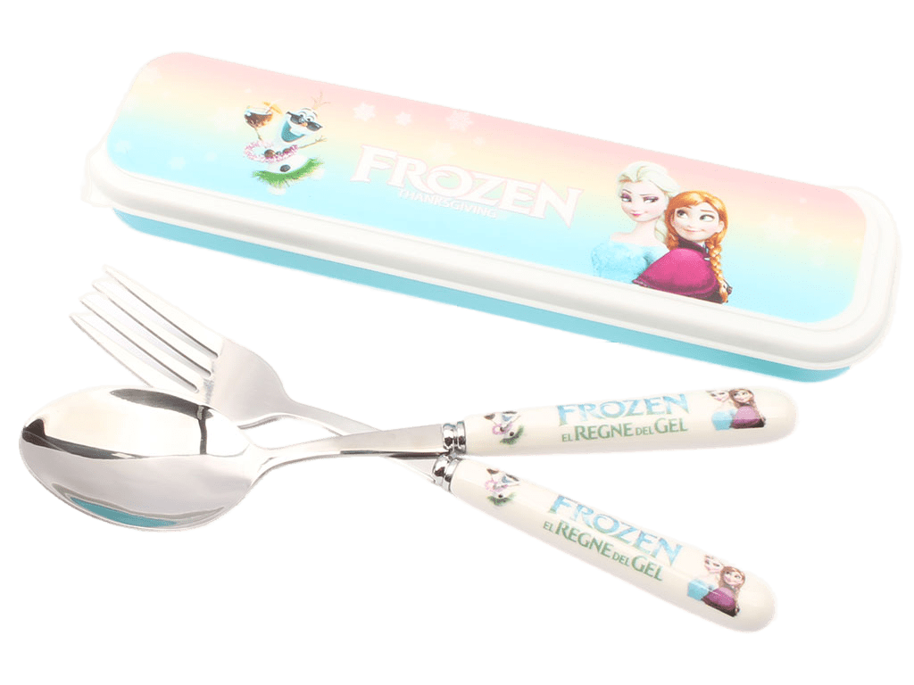 ست قاشق و چنگال دخترانه دسته سرامیکی فروزن