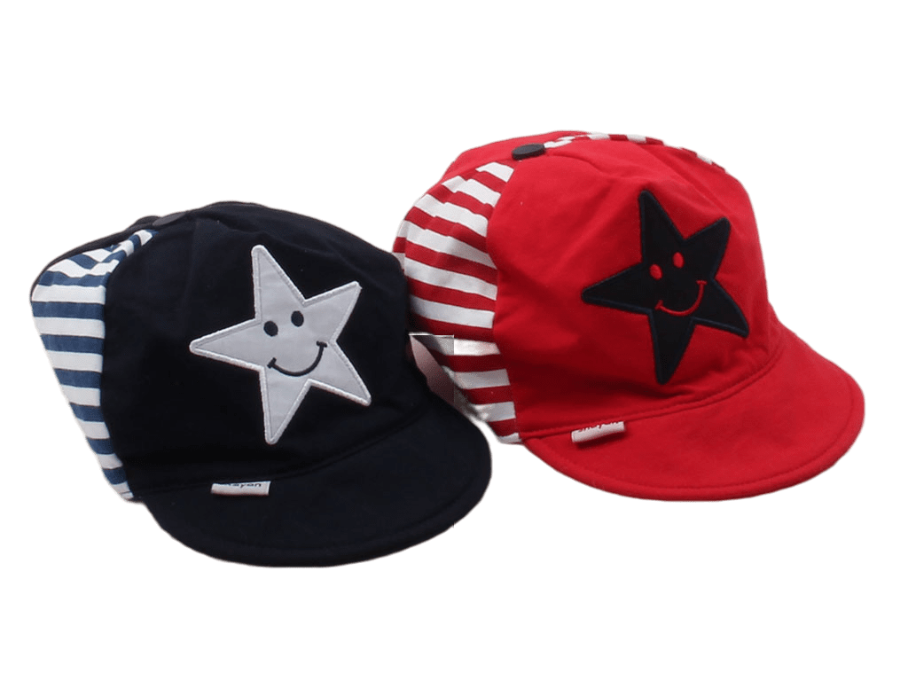 کلاه لبه دار طرح ستاره خندان (4-2 سال)