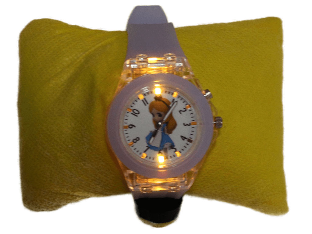 ساعت مچی چراغ دار سیندرلا