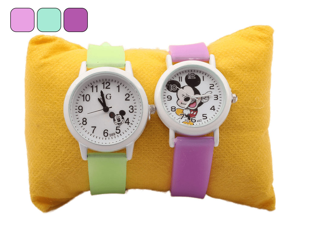 ساعت مچی بند ژله ای میکی موس و مینی موس