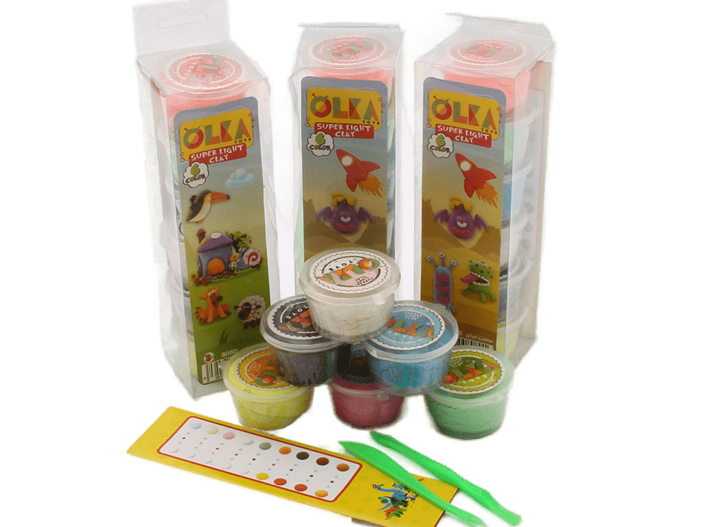 خمیر کلی سبک (6 رنگ)