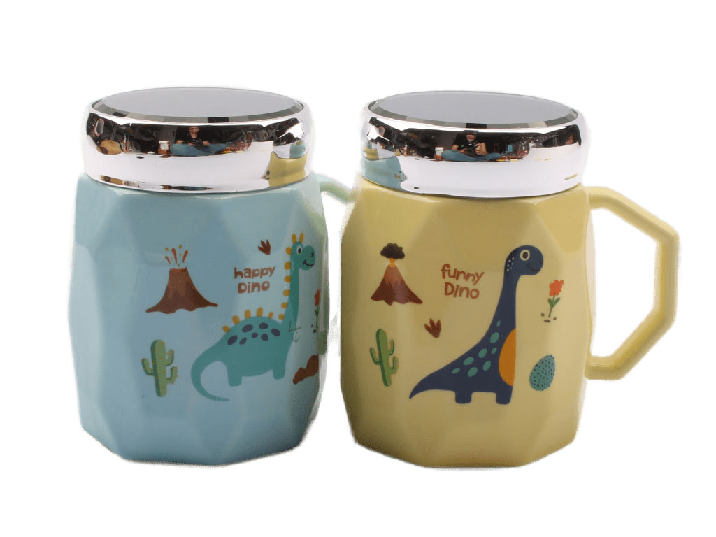 ماگ سرامیکی درب آینه ای بچگانه دایناسور