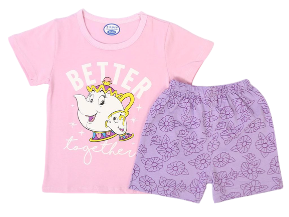 تیشرت و شلوارک راحتی دخترانه طرحدار