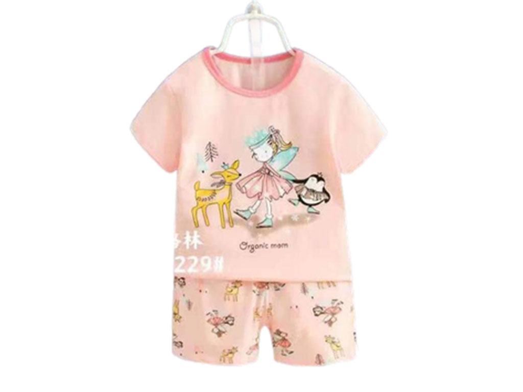 تیشرت و شلوارک راحتی دخترانه طرح پرنسس