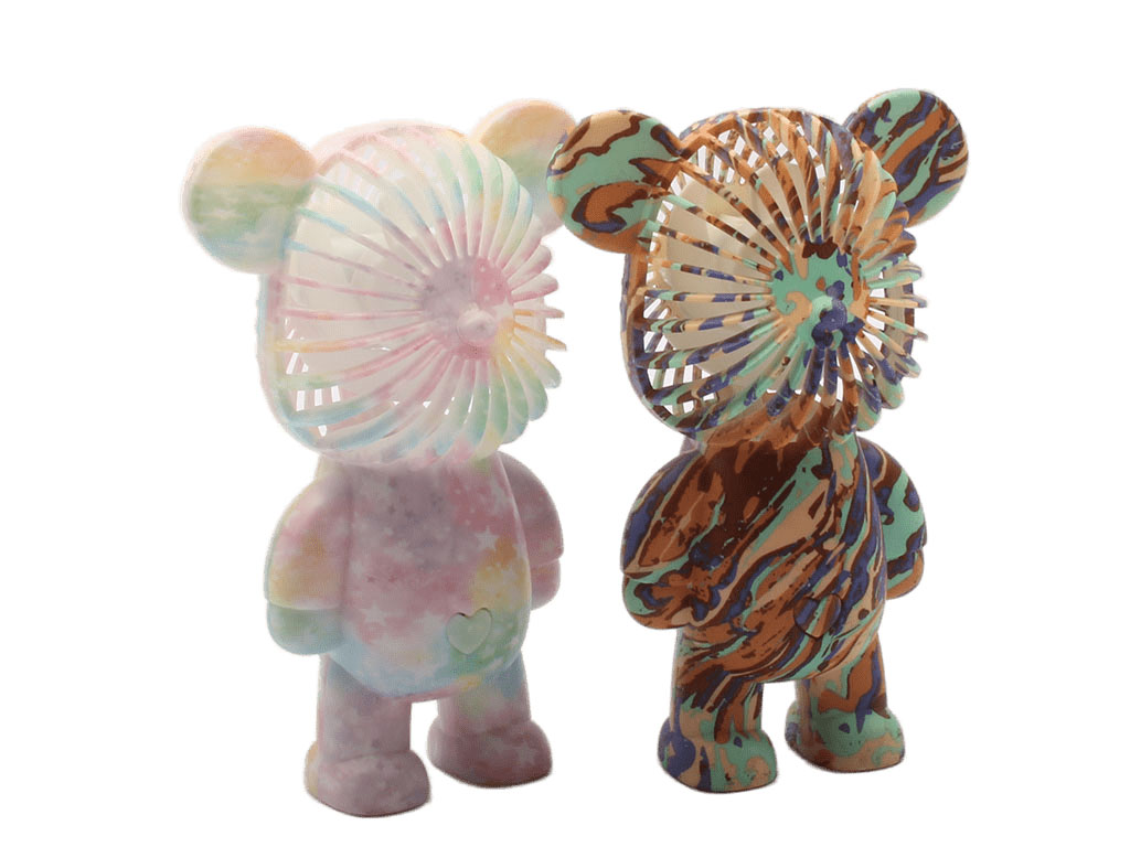 پنکه دستی و رومیزی خرس رنگی