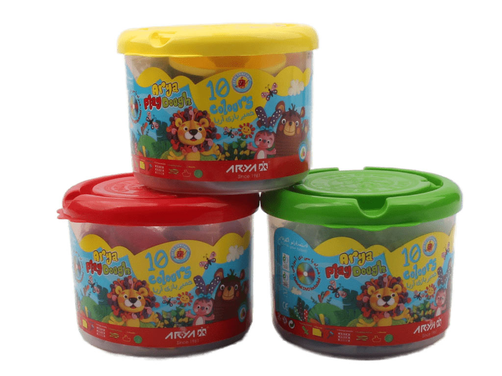 خمیر سطلی 10 رنگ آریا