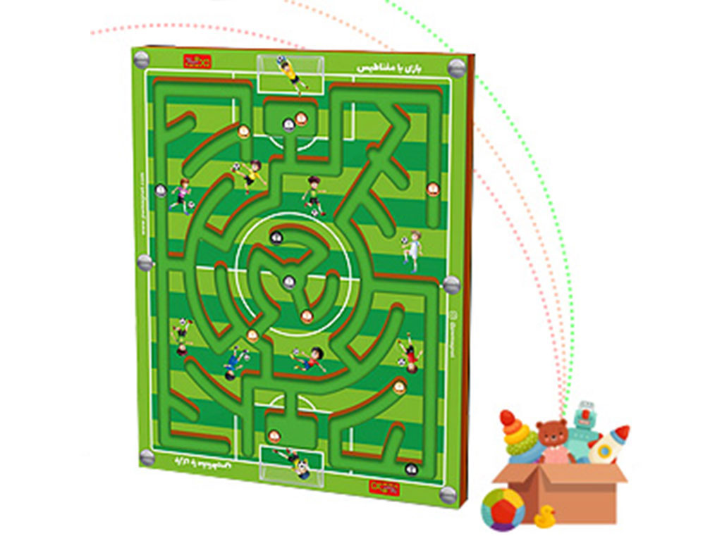 بازی فکری ماز مگنتی مدل مگ ماز از سری بازی های پلی مگنت play magnet