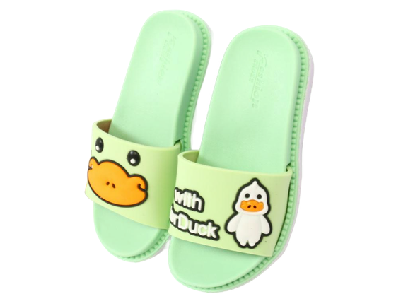 دمپایی دخترانه تابه تا مدل کوکی طرح اردک پایون payon