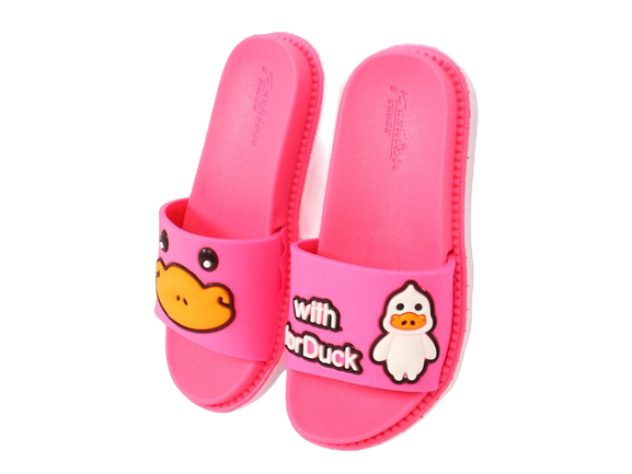 دمپایی دخترانه تابه تا مدل کوکی طرح اردک پایون payon