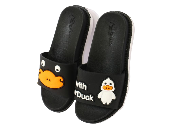 دمپایی دخترانه تابه تا مدل کوکی طرح اردک پایون payon