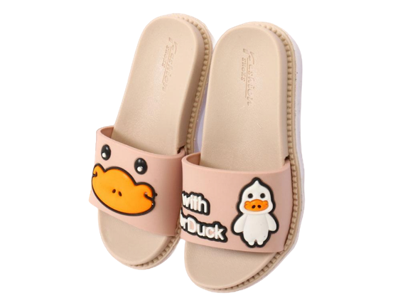 دمپایی دخترانه تابه تا مدل کوکی طرح اردک پایون payon