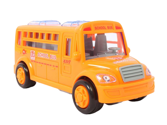 اتوبوس قدرتی موزیکال و چراغدار اسباب بازی طرح اتوبوس مدرسه