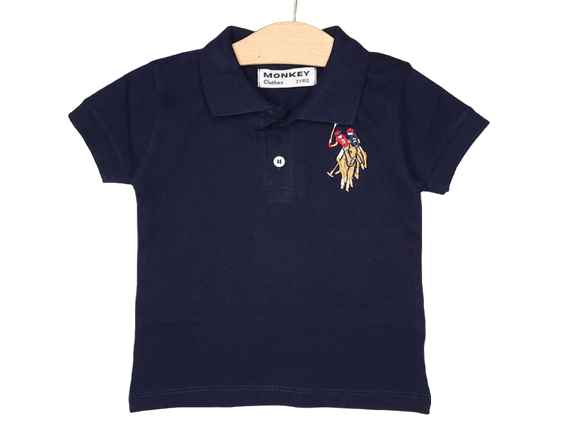 پلوشرت پسرانه دو دکمه مانکی monkey