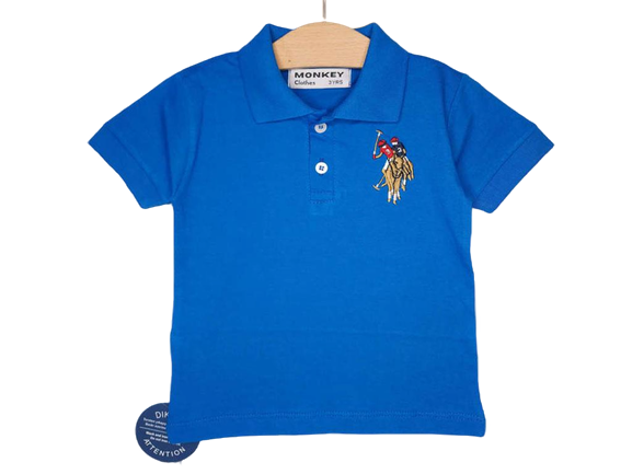 پلوشرت پسرانه دو دکمه مانکی monkey