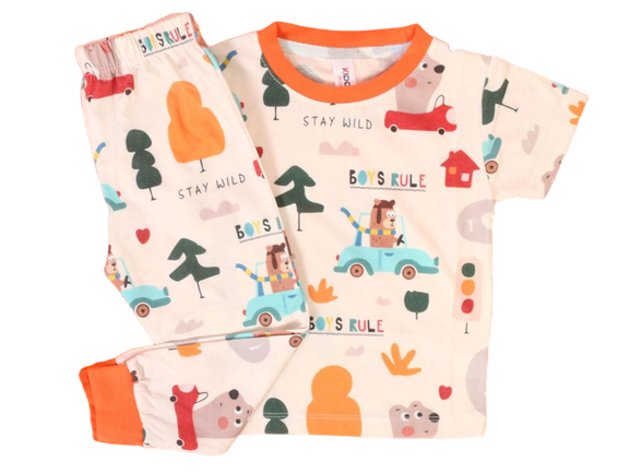 تیشرت و شلوار راحتی پسرانه طرحدار کیدومکس kido max