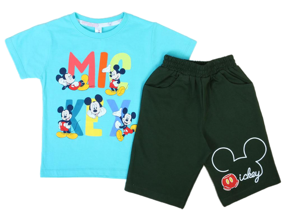 تیشرت و شلوارک راحتی پسرانه طرح میکی موس کیدومکس kido max