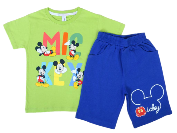 تیشرت و شلوارک راحتی پسرانه طرح میکی موس کیدومکس kido max