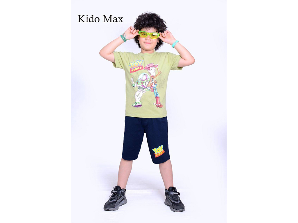 تیشرت و شلوارک راحتی پسرانه طرح داستان اسباب بازی کیدومکس kido max