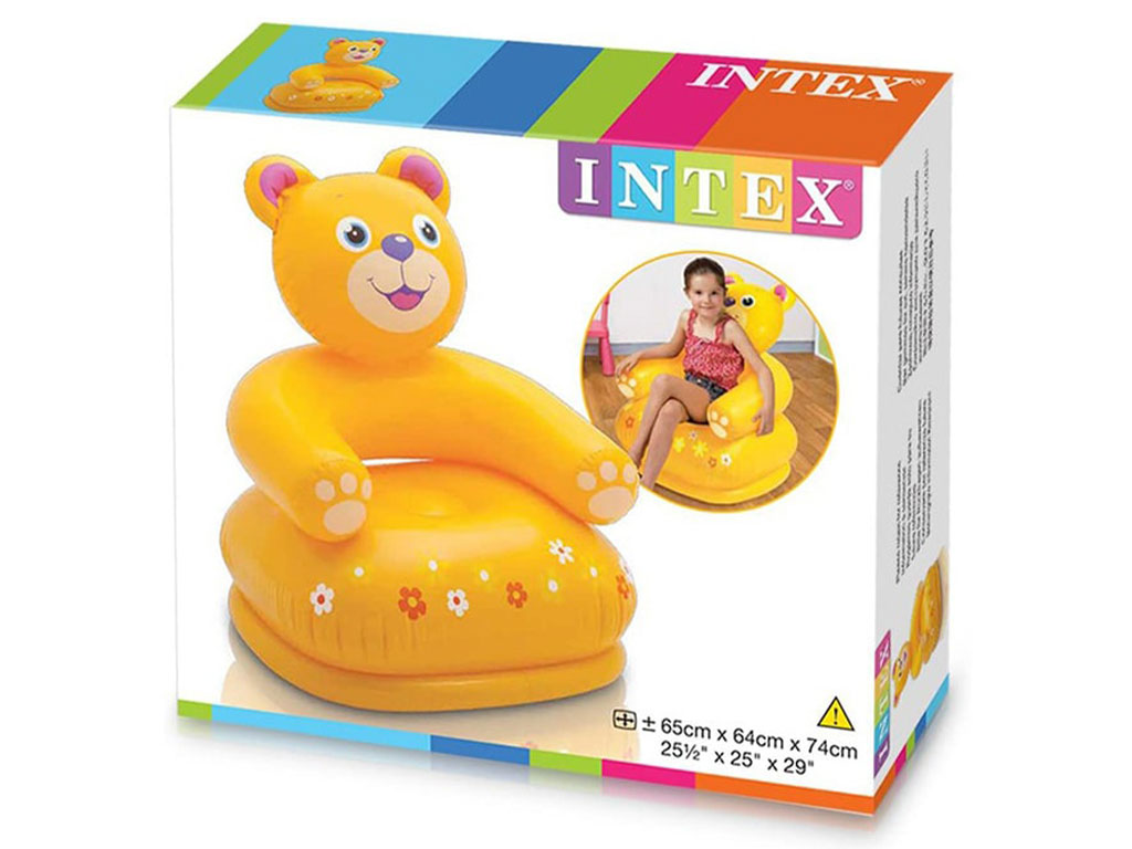 مبل بادی عروسکی کودک طرح حیوانات اینتکس intex