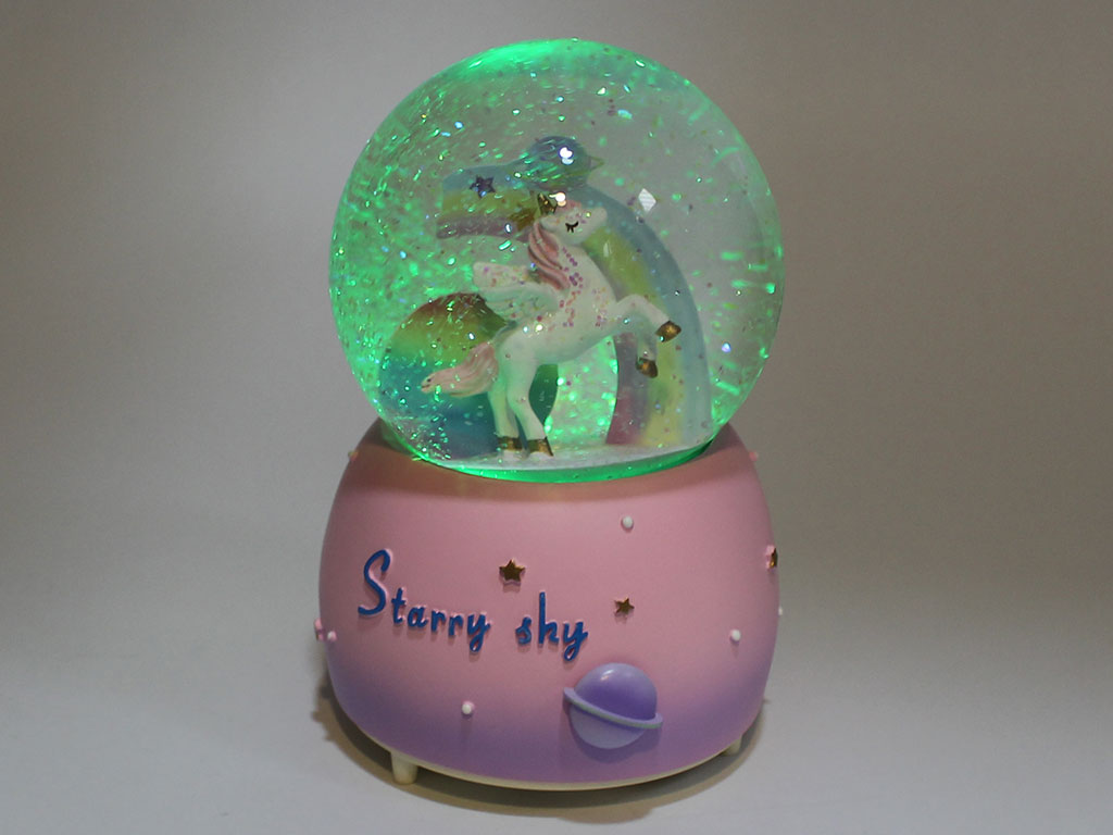 گوی پمپی موزیکال اسب تک شاخ