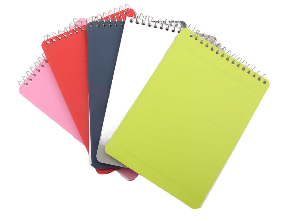 دفترچه یادداشت سیمی طلقی