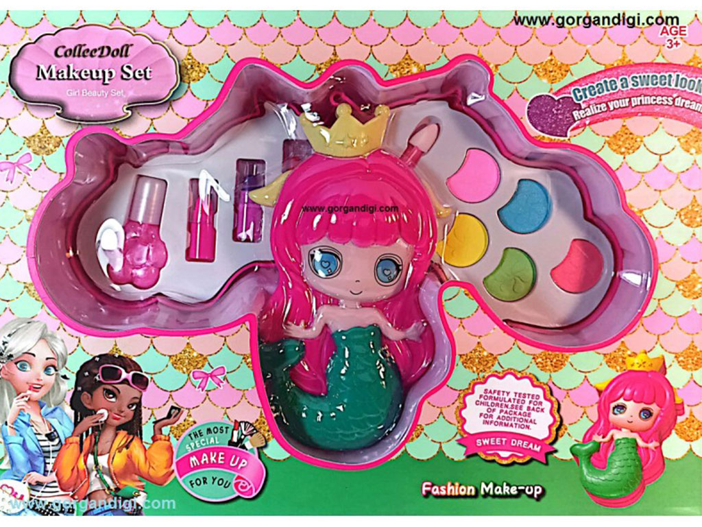 ست لوازم آرایش اسباب بازی طرح پری دریایی