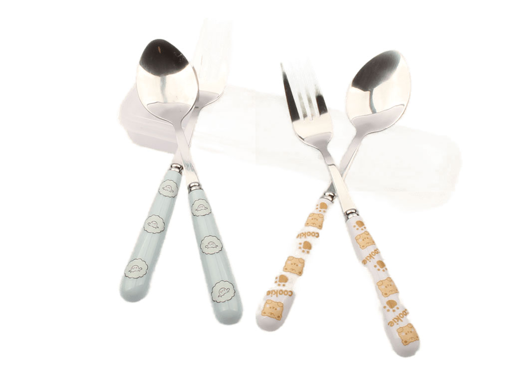 ست قاشق و چنگال بچگانه طرح حیوانات