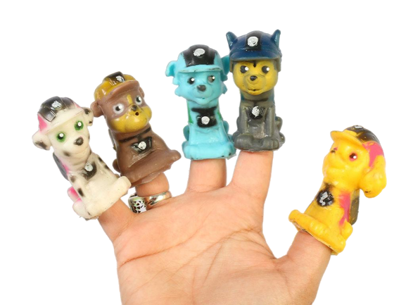 عروسک های نمایشی 5 عددی مدل انگشتی طرح سگ های نگهبان