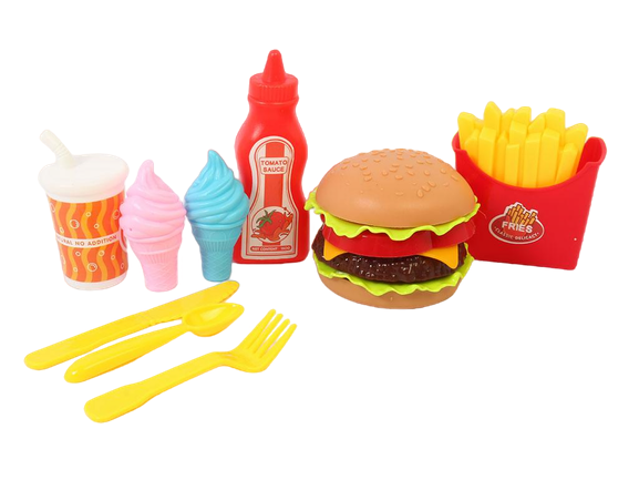 ست فست فود 10 تکه اسباب بازی