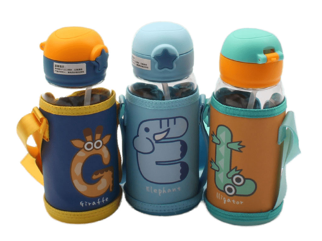 قمقمه نی دار طرح حیوانات 700 میل