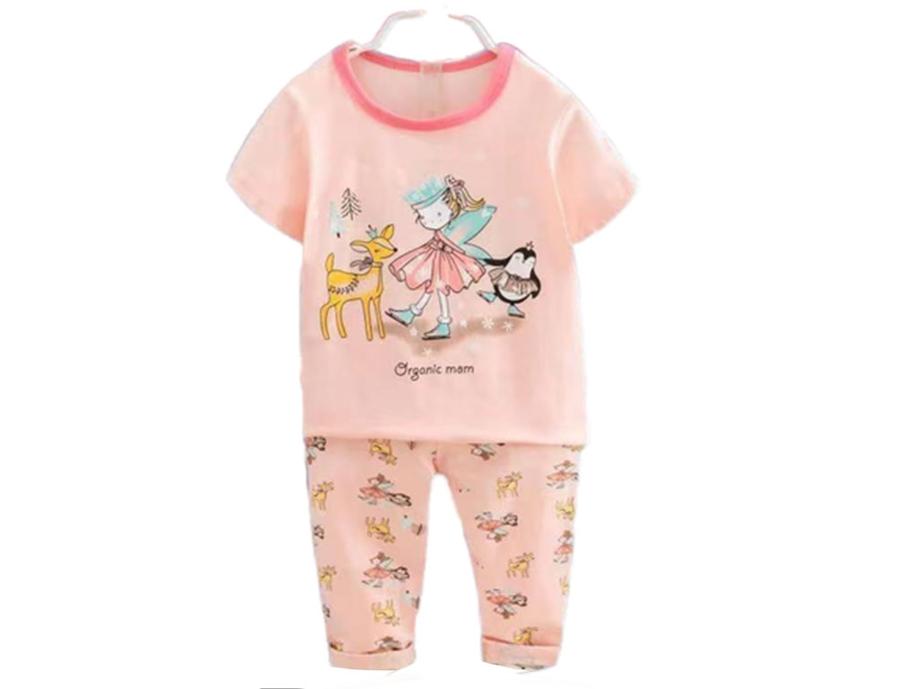 تیشرت و شلوار راحتی دخترانه طرح پرنسس