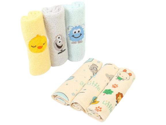 حوله دست و صورت 6 عددی نوزادی لیتل می little me