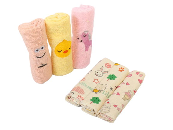 حوله دست و صورت 6 عددی نوزادی لیتل می little me