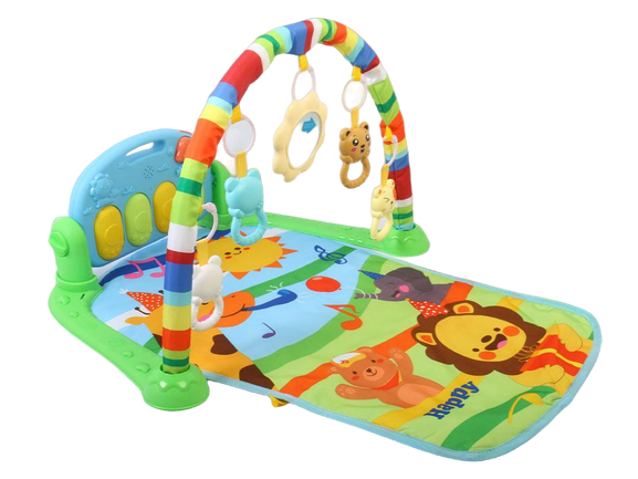 تشک بازی نوزادی موزیکال دارای پیانو baby fitness piano mat مدل multi-function