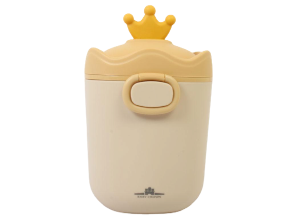 ظرف ذخیره شیر خشک پیمانه دار نوزادی و انبار غذای کودک طرح تاج