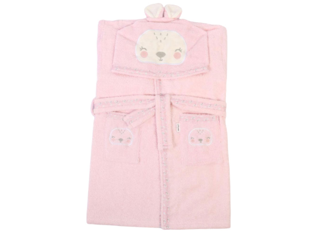 حوله تن پوش دخترانه همراه با گوش پاک کن لیتل می little me