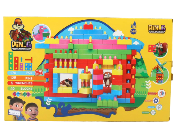 بلوک ساختنی 170 قطعه پین جی PIN-G