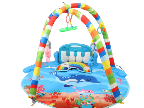 تشک بازی نوزادی موزیکال دارای پیانو طرح دریایی وورد دریم world dream