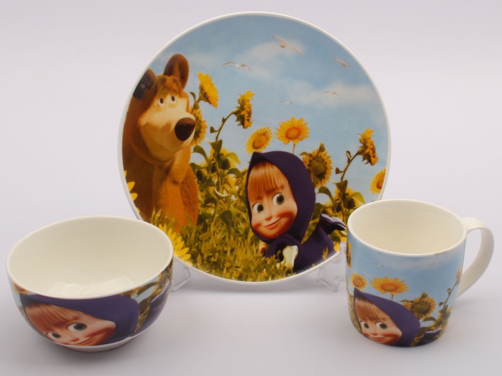 سرویس غذاخوری 3 تکه میشا و ماشا