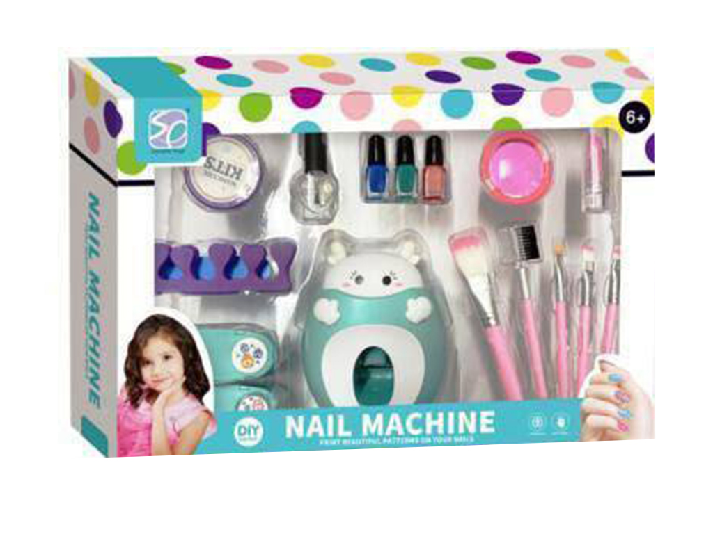 ست طراحی ناخن مدل استمپر و لوازم آرایشی اسباب بازی دای DIY