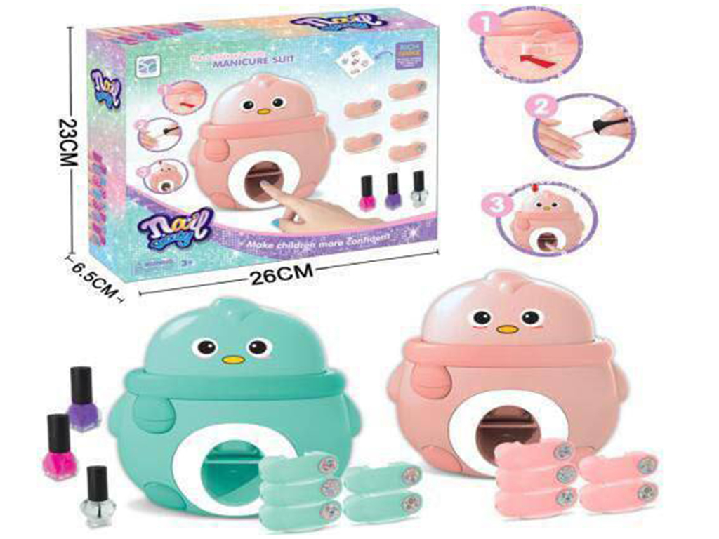 ست طراحی ناخن مدل استمپر اسباب بازی طرح پنگوئن